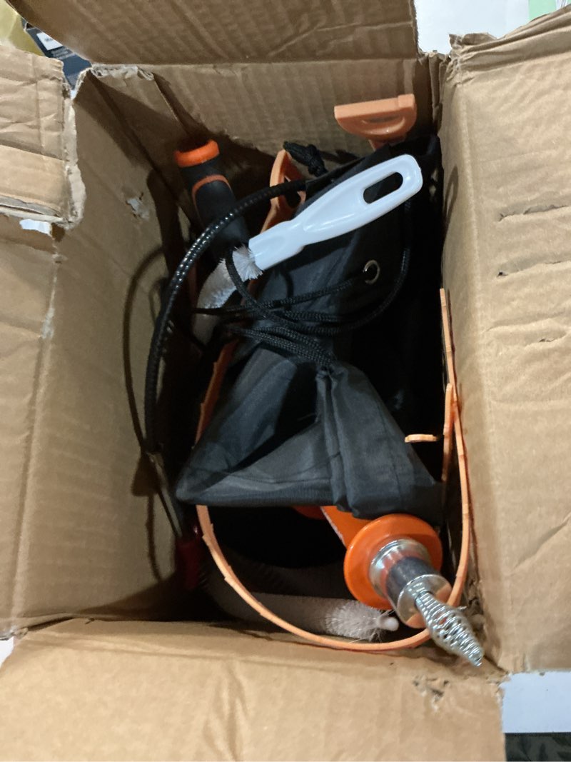 Condition photo showing Good Condition for drain auger 25 ft,plumbing snake with drill adapter,pipe clog remover for kitchen bathroom shower sink cleaning,flexible spring steel orange