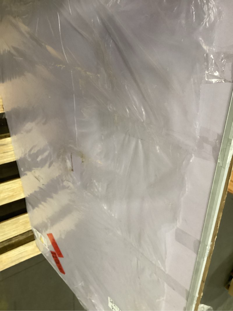 Condition photo showing As Is for Damaged *VIZ-PRO Dry Erase Board/Whiteboard, 72 x 48 Inches, Wall Mounted Board for School Office and Home 6' x 4'