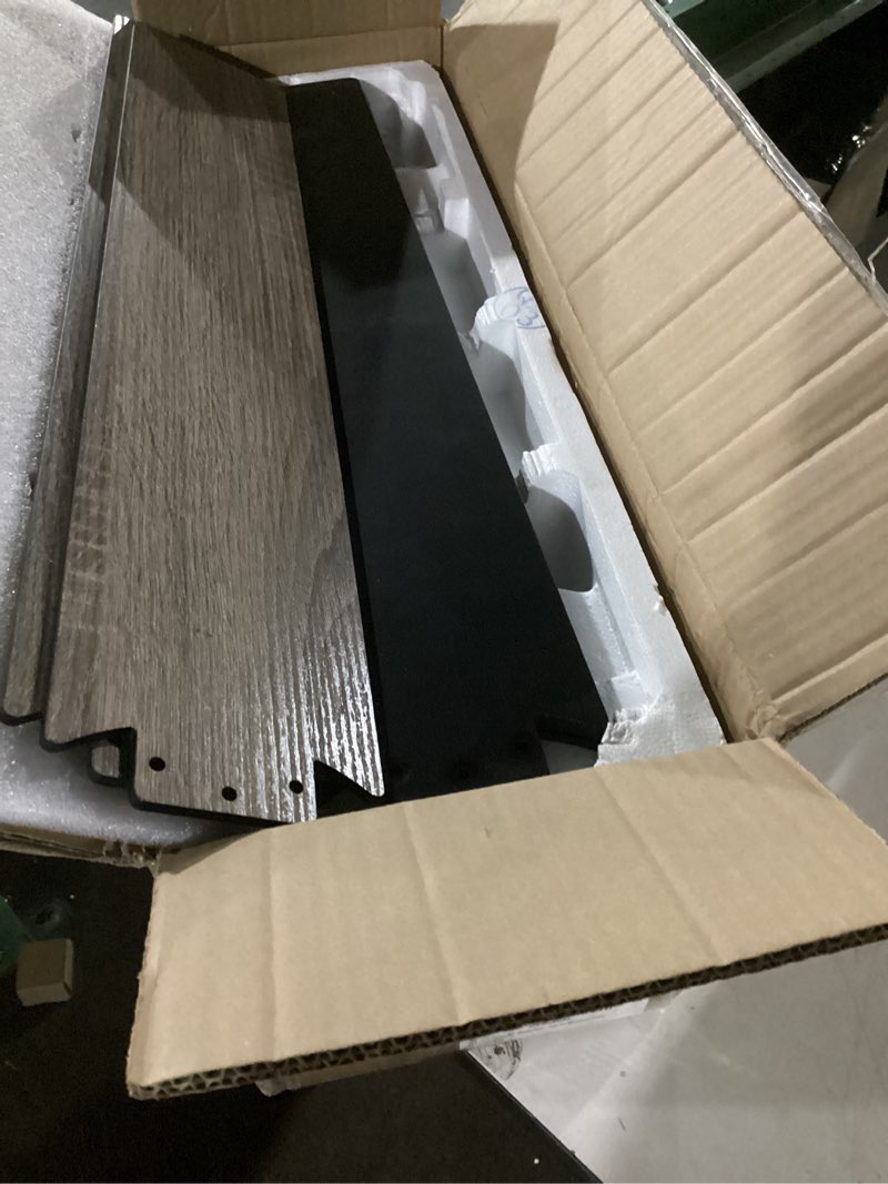 Condition photo showing New/Like New for 52In Smart Low Profile Ceiling Fans with Lights Remote,Outdoor Indoor Flush Mount Ceiling Fans,Controll by Voice WIFI Alexa App,Quiet DC Motor,Modern Black Walnut Fan for Bedroom Living Room Patio 52 inch Black& Walnut