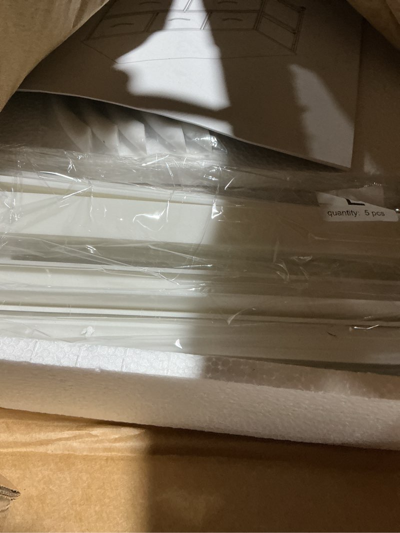 Condition photo showing Good Condition for WLIVE Dresser with 5 Drawers, Dressers for Bedroom, Fabric Storage Tower, Hallway, Entryway, Closets, Sturdy Steel Frame, Wood Top, Easy Pull Handle (White)