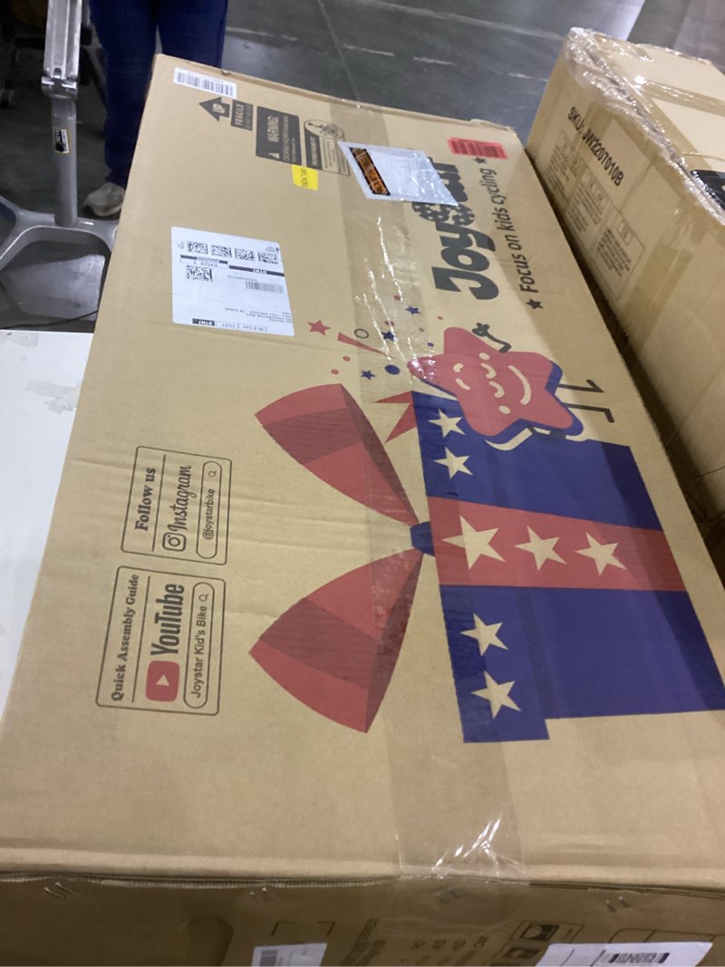 Condition photo showing New/Like New for JOYSTAR Unicorn Kids Bike for Girls Ages 2-9 Years Old, 12 14 16 18 Inch Kids Bike with Training Wheels, Doll Seat, Streamers and Basket, Toddler Girls Bike, Multiple Colors Green 18 Inch With Training Wheels & Kickstand