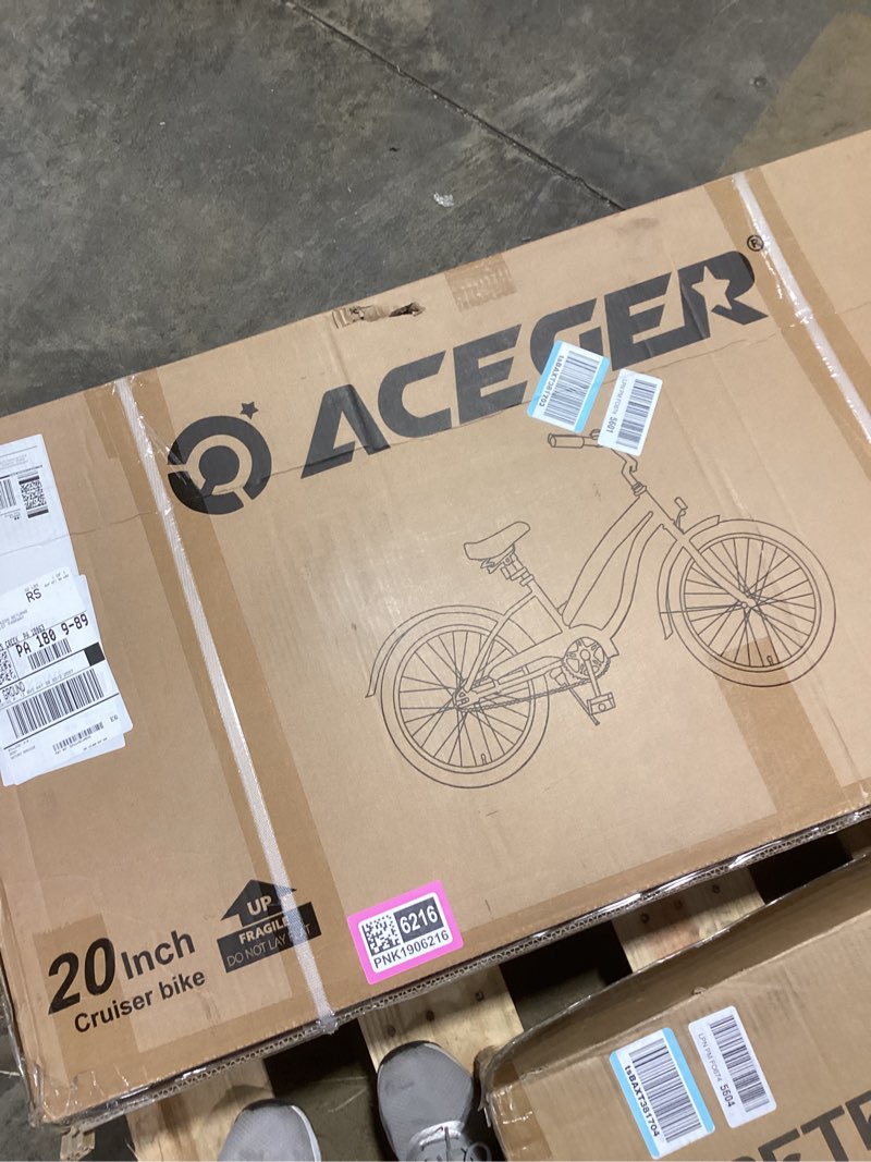 Condition photo showing New/Like New for ACEGER Girls Beach Cruiser Bike for Kids 5-13 Years Old, 16" 18" 20" 24" Single Speed Kids Bicycle Included Coaster Brake, Front and Rear Reflectors, 24" 7 Speeds with Dual Brakes Coral Pink 20" With Kickstand Only
