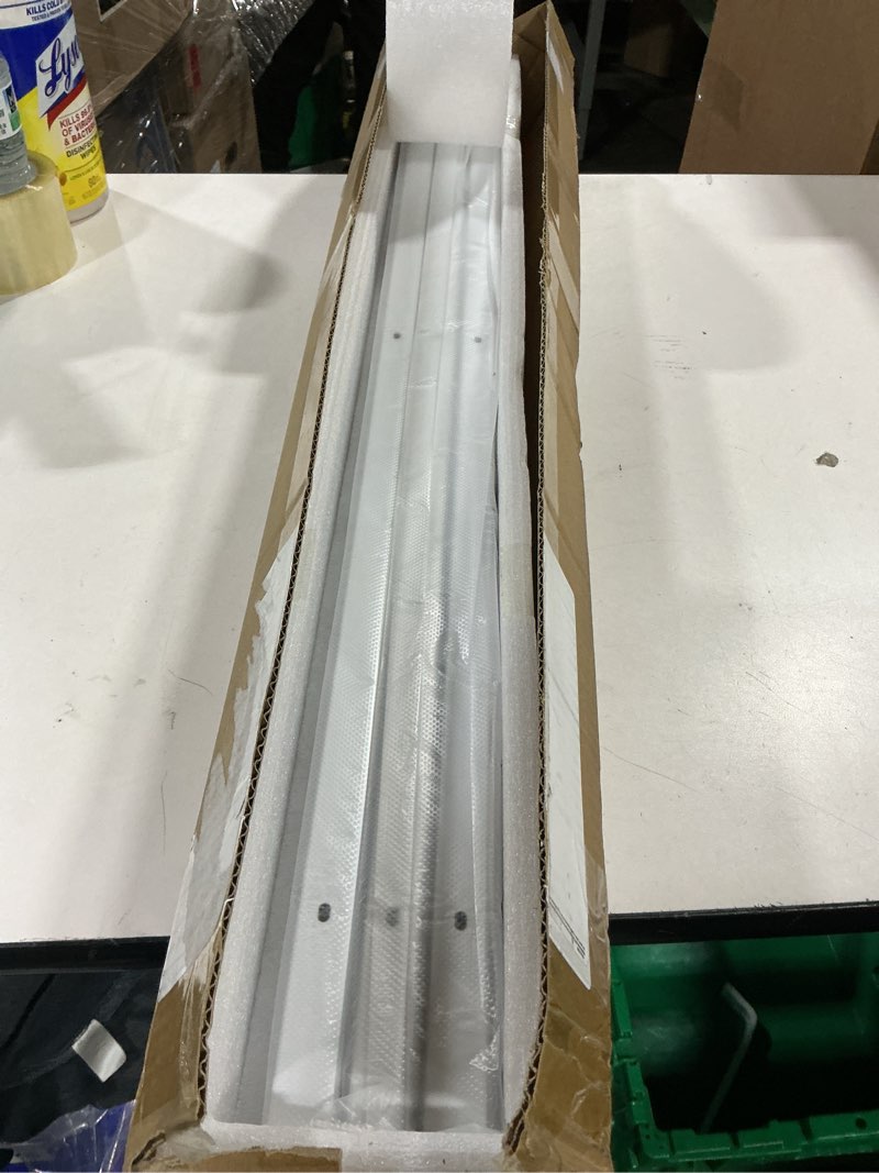 Condition photo showing Good Condition for aluminum alloy ceiling curtain tracks with hooks & corner connectors (set of 2), heavy-duty room partition curtain rod tracks, suitable for living rooms, bedrooms, and bathroom(6-9 ft track set)white white 6-9 ft