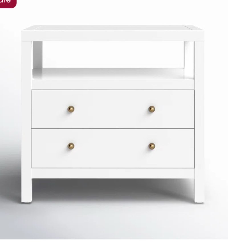 Celine 28" 2-Drawer Nightstand