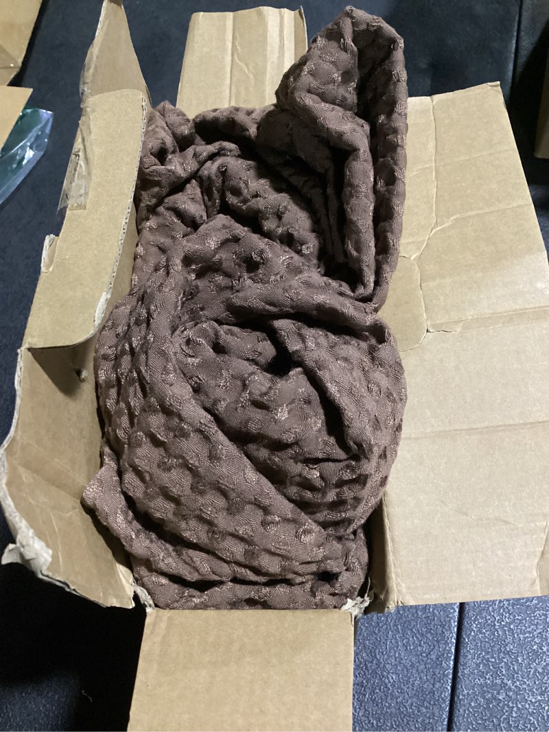 Condition photo showing Good Condition for similar to stock product unknown size.. phf ultra soft waffle weave euro shams pillow covers 26\" x 26\" 2 pack, no insert, breathable skin-friendly euro throw pillow covers for bed couch sofa, cocoa brown
