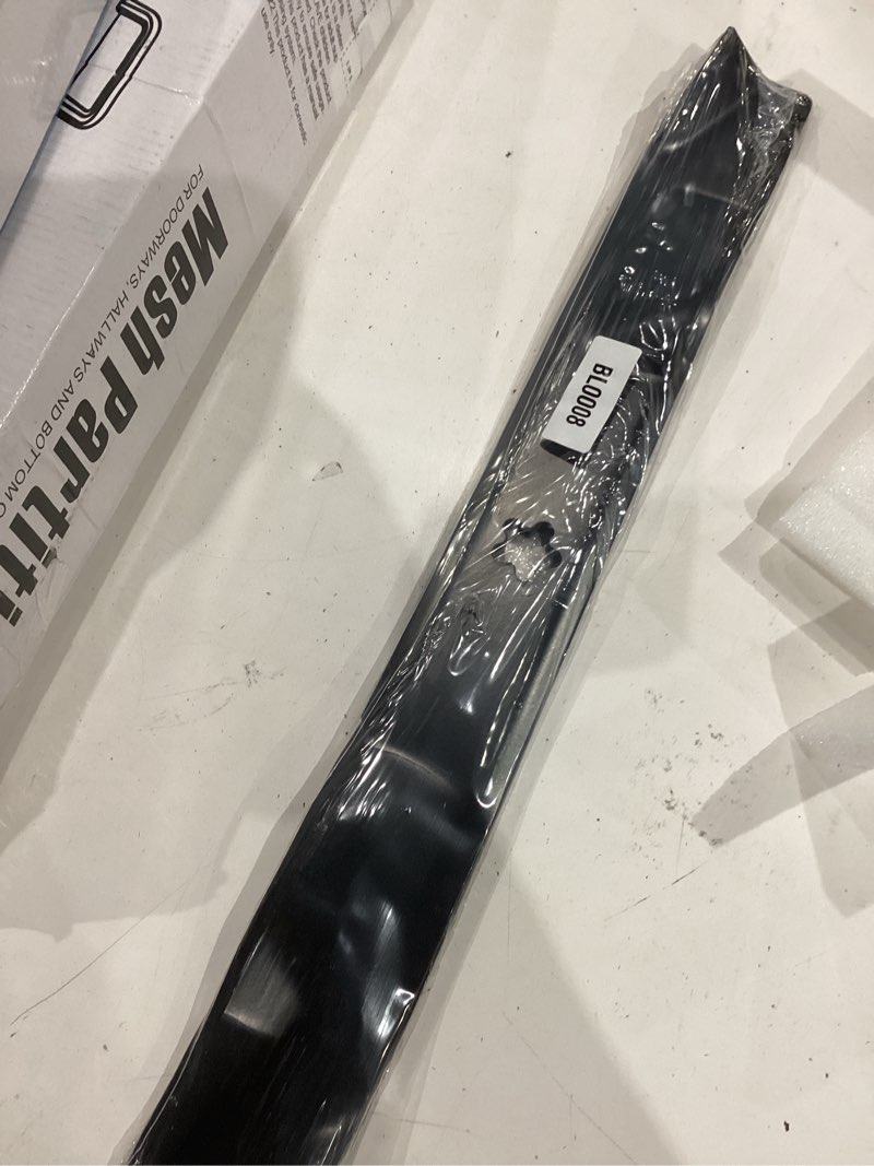 Condition photo showing As Is for maxpower 331714b 331714s 42" cut replaces poulan/craftsman 134149, 532134149 and husqvarna 532 13 41-49 mulching blade, no size, black
