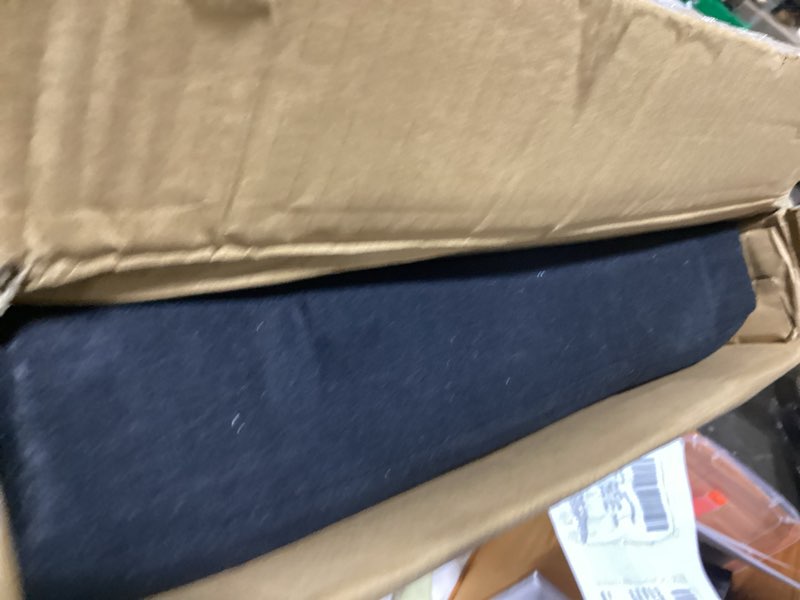 Condition photo showing New/Like New for Folding Storage Ottoman, Velvet Storage Bench, Footrest, Removable Divider, for Living Room, Bedroom, 15 x 30 x 15 Inches, 660 lb Load Capacity, Ink Black UASND01B 15 x 30 x 15 Inches Ink Black