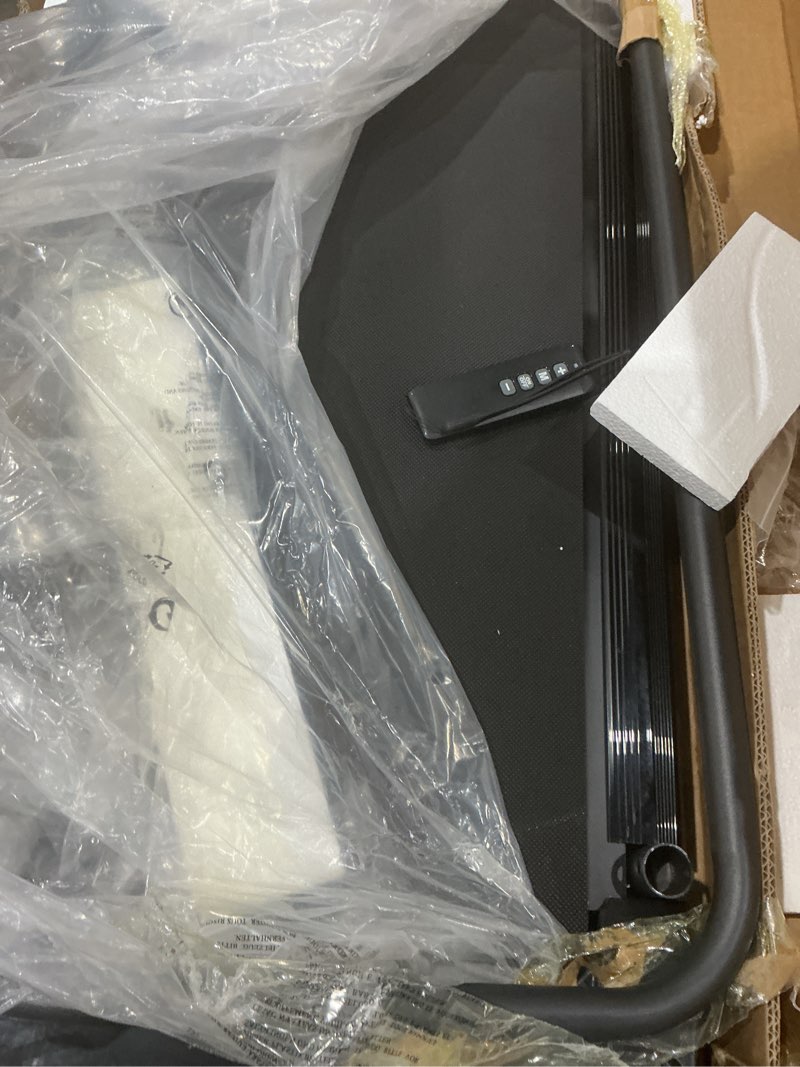Condition photo showing As Is for kassadin walking pad with handle bar, 2026 upgrade portable small treadmill with handles for home small, 3.0hp under desk walking pad treadmill with incline, 0.6-7.6mph, 350lbs black-1