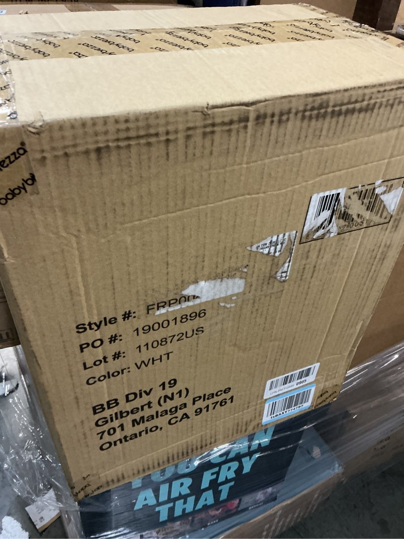 Condition photo showing New/Like New for baby brezza new and improved formula pro advanced formula dispenser machine - automatically mix a warm formula bottle instantly - easily make bottle with automatic powder blending, white