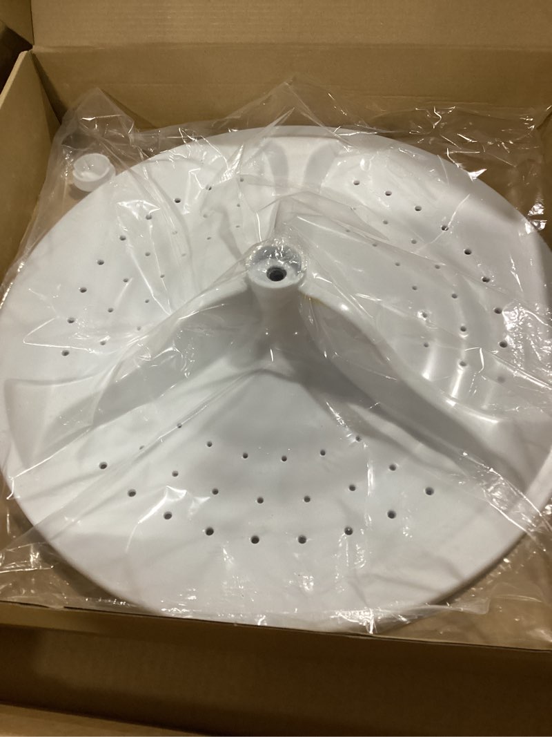Condition photo showing Good Condition for w10752283 washplate with center cover replacement for whirlpool washer agitator parts replace wtw7000dw wtw5000dw1 wtw5000dw2 wtw8500dc wtw8500d wtw8500ec wtw6120hc w10834890 ps10064549 w10609476