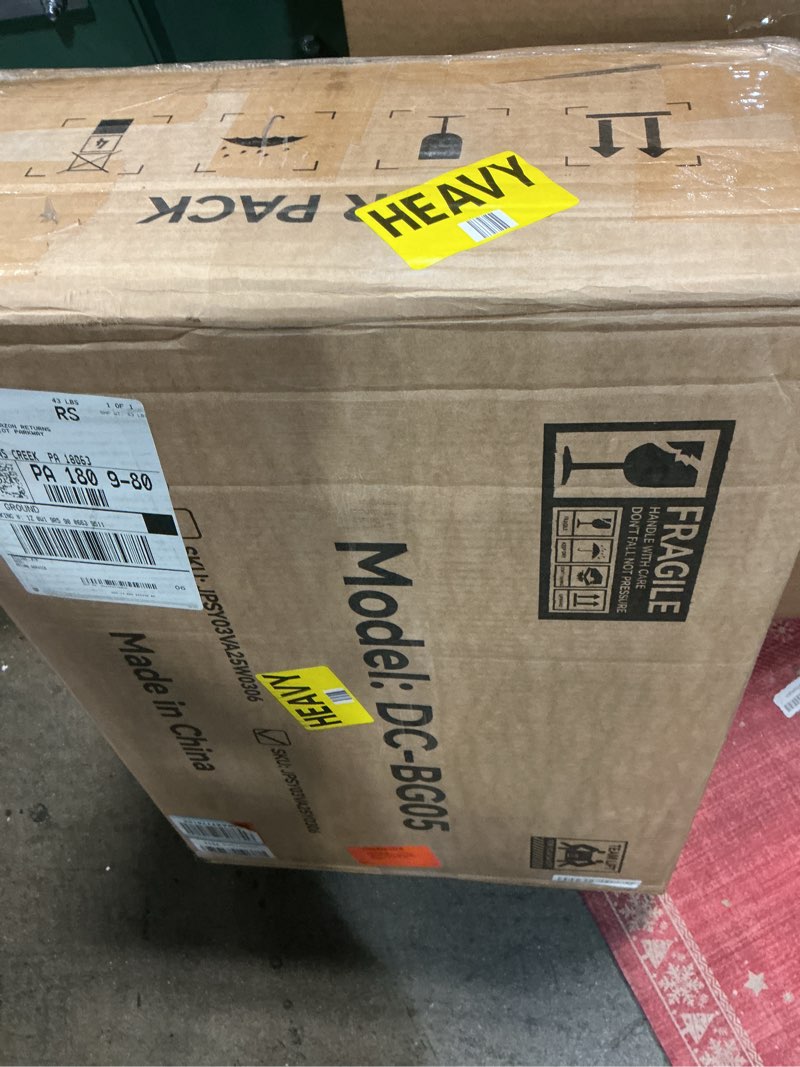 Condition photo showing Good Condition for Fluted Nightstand with Charging Station, 19.7'' Wide Modern End Table with USB/Type-C Ports, 3 Drawers, Curved Profile Design, Wood Bedside Table for Bedroom (Natural Oak)