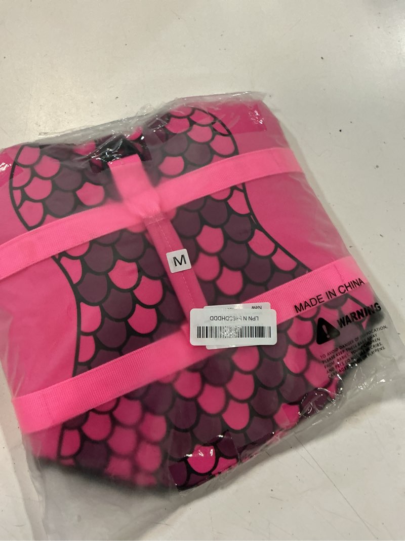 Condition photo showing New/Like New for malier dog life jacket, ripstop dog life vest with high buoyancy for swimming boating, high visibility shark puupy lifesaver for small medium large dogs (pink #1, medium) pink #1 medium