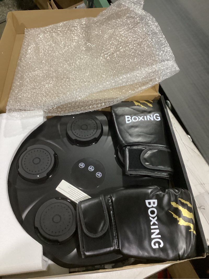 Condition photo showing Good Condition for Music Boxing Machine, Interactive Punching Trainer with Boxing Gloves, Large Size Wall Mounted Electronic Boxing Target for Adult Kids, 9 Modes & 9 Speeds