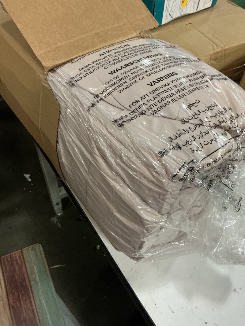 Condition photo showing New/Like New for bedsure comforter duvet insert - quilted comforters full size, all season duvet, gentlesoft down alternative bedding, with 8 tabs, gifts for women/men, beige, full 86 x 82 inches beige full