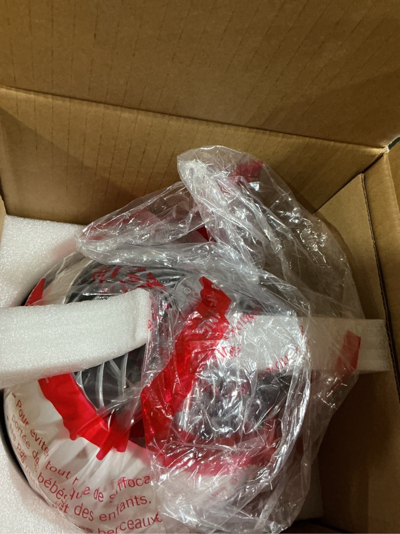 Condition photo showing As Is for IRIS USA WOOZOO Air Circulator Fan with Remote, Oscillating, 5 Speeds, 82ft Max Air Distance, 90° Adjustable Tilt, 30db Quiet Motor, Small Fan for Bedroom, Office, Dorm, White 5-Speed White