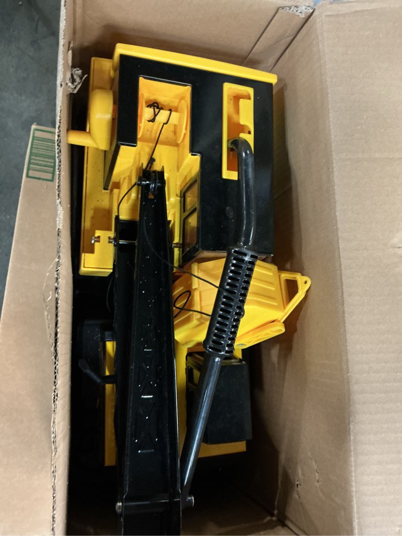 Condition photo showing As Is for tonka steel classics mighty crane - made with steel & sturdy plastic, yellow toy construction truck, boys and girls, kids, toddlers, ages 3+