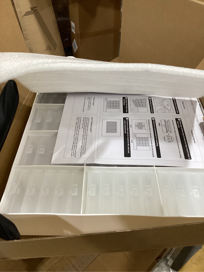 Condition photo showing Good Condition for 60pcs Diamond Art Storage Containers Trays ? Stand, Diamond Painting Accessories Diamond Painting Trays with Lids, 2-in-1 Diamond Art Tray and Beads Storage, Beads Gem Art Tools Storage Rack 60pcs+Rack