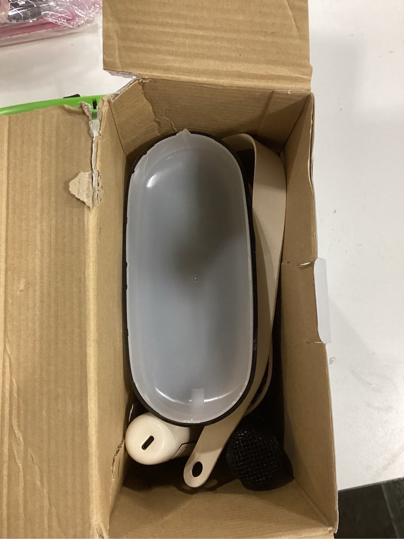 Condition photo showing As Is for Karaoke Machine,Karaoke Machine with Lyrics Display,Portable Bluetooth 5.3 Karaoke Speaker with Upgraded Dual Speakers for Kids and Adults,with White Noise and Night Light Function Beige