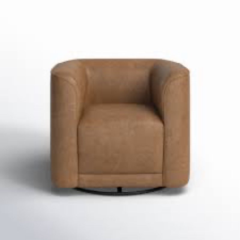 cordoba 33" w polyester swivel barrel chair