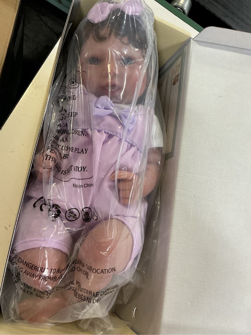 Condition photo showing New/Like New for babeside lifelike reborn baby dolls vead - 20 inch realistic baby doll real life baby dolls with complete accessories perfect for cuddling, playtime, and handmade gift giving