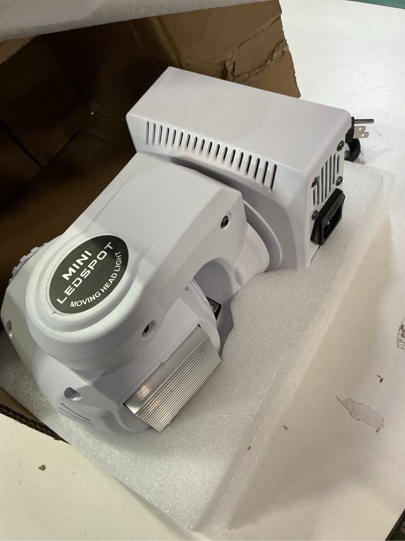 Condition photo showing Good Condition for U`King DJ Lights Moving Head 8 Color 8 GOBO Stage Lighting LED Spotlight by DMX and Sound Activated Control for Wedding DJ Disco Parties Church Live Show Bar (White-1 Piece)