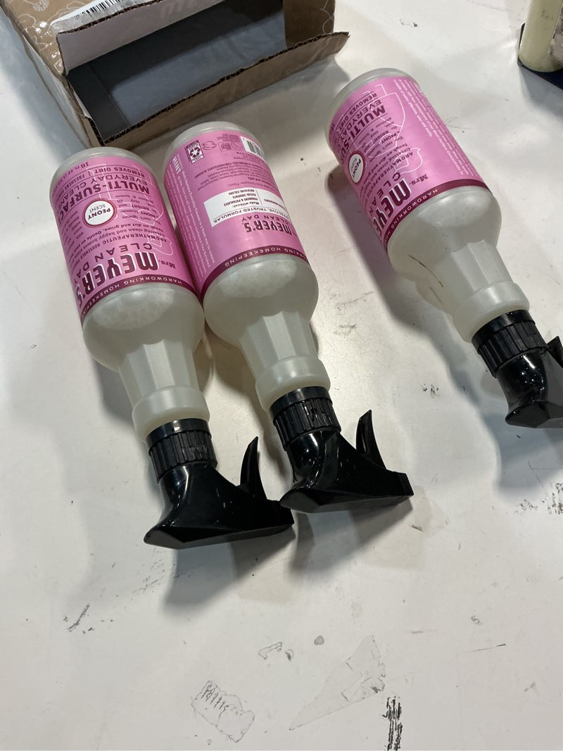 Condition photo showing Good Condition for MRS. MEYER'S CLEAN DAY All-Purpose Cleaner Spray, Peony, 16 fl. oz - Pack of 3 Multi-Surface Cleaner 16 Fl Oz (Pack of 3)
