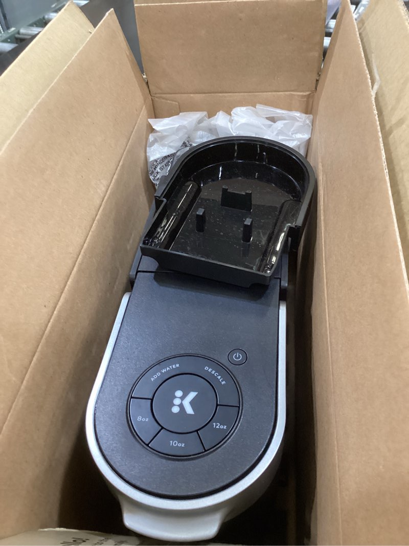 Condition photo showing As Is for Keurig K-Slim Single Serve K-Cup Pod Coffee Maker, Multistream Technology, 3 Brew Sizes, Slim and Sleek Design, 46oz Removable Reservoir, Black