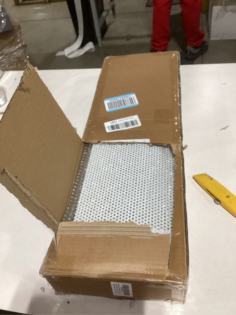 Condition photo showing New/Like New for Upgraded 2 FT Base board Heater Cover, Galvanized Steel Easy Slip-On Heater Cover with Left and Right for Replacing Old Endcaps