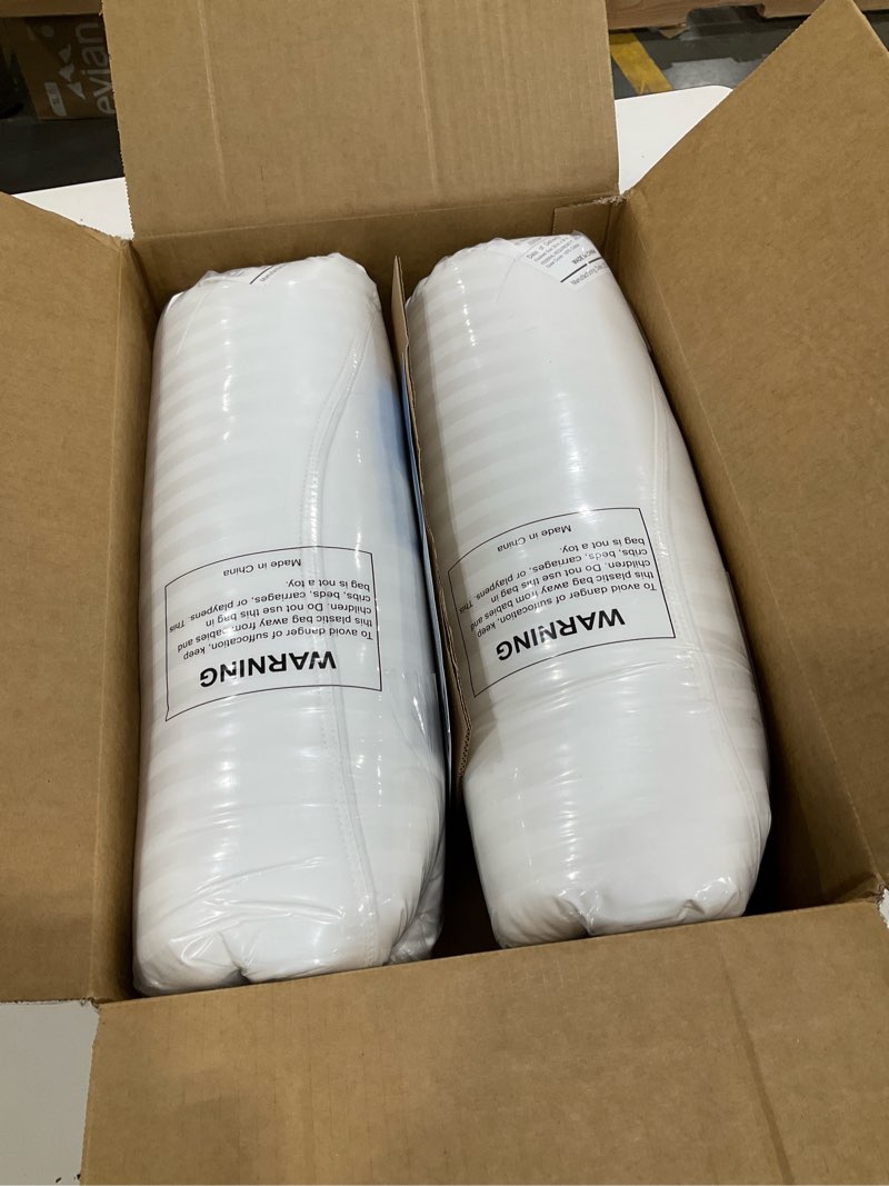 Condition photo showing Good Condition for Beckham Hotel Collection Bed Pillows Standard/Queen Size Set of 2 - Original Soft Down Alternative Pillow for Sleeping - Soft Support for Back, Stomach or Side Sleepers Queen / Standard White