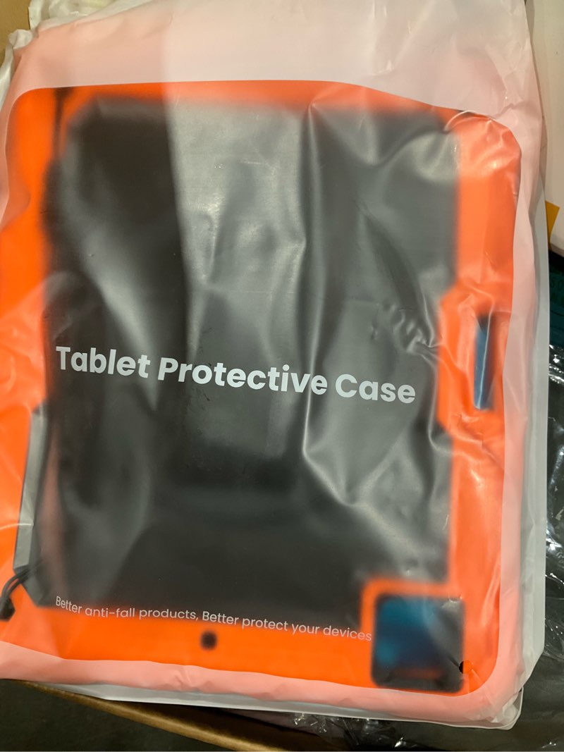 Condition photo showing Good Condition for hxcaseac case for ipad pro 12.9 case (6th 5th 4th 3rd generation), shockproof design | pencil holder | hand strap | screen protector | heavy duty protective ipad 12.9 inch 2022/2021/2020/2018, orange black+orange