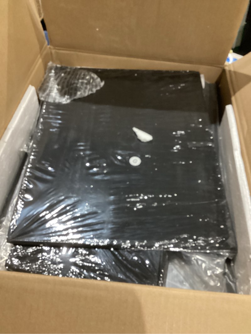 Condition photo showing Good Condition for Furnulem 4 Drawer Dresser, Vertical Nightstand for Kids, Adult, Fabric Chest of Drawers for Bedroom, Living Room, Closet, Nusery, Storage Tower Unit Retro Style Furniture, Wood Desk Top 11.8"D x 15.8"W x 31.5"H (4 Drawers)