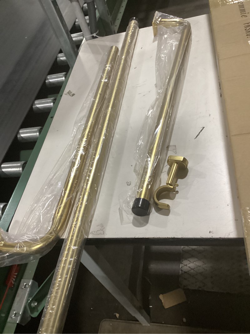 Condition photo showing Good Condition for JQK Bath Towel Bar Brushed Gold, 18 Inch 304 Stainless Steel Thicken 0.8mm Towel Rack Bathroom, Towel Holder Wall Mount, Total Length 20.47 Inch TB110L18-BG Gold 20.5 Inch