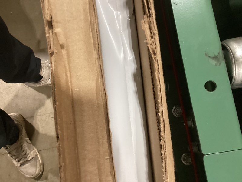 Condition photo showing Good Condition for Giant Gift Box 28x28x28in JUMBO Extra Large Gold Cardboard Decorative Box with Lid, Gold Gift Box for Birthday Surprise, Pregnancy Announcement, Gender Reveal, Valentine's Day, Chinese New Year & Other Celebrations Gold 28x28x28