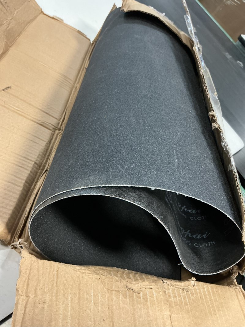 Condition photo showing Good Condition for drum sander conveyor belt 120 grit, 22-3/8" x 47-1/2" for older performax 22-44 conveyor belt, jet 25-50 feed belts, fit for older jet/performax 22-44 plus, supermax 19-38/25-50 drum sander