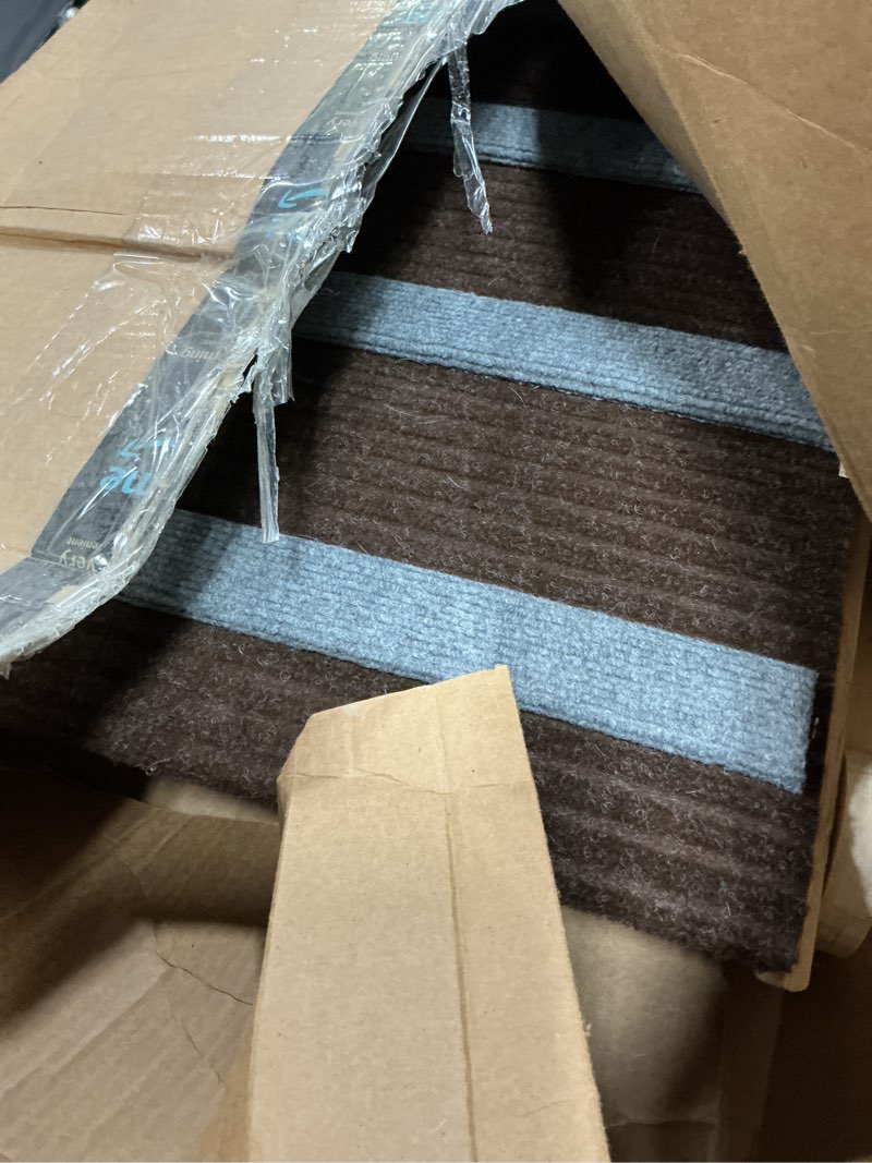Condition photo showing As Is for greenbox dog ramp, portable non-slip oak pet ramp for bed suitable for small & large dogs & cats, adjustable & folding with 6 adjustable height supports 200lbs pets for bed, couch, car, suv