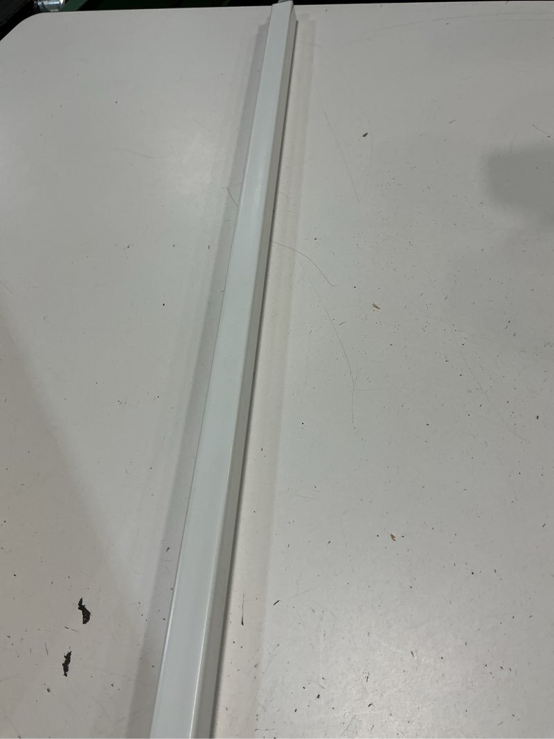 Condition photo showing As Is for earthtec 24 inch clear adjustable replacement bathroom towel bar rod spring loaded end sturdy plastic wall mount and for kitchen towel storage replacement towel bar for ceramic holder