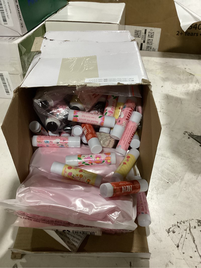 Condition photo showing Good Condition for loopeer 48 sets mother's day hand cream and lip balm gifts bulk with greeting card and bags pink mother's day gift ideas mom party favors stuffers for women friends ladies