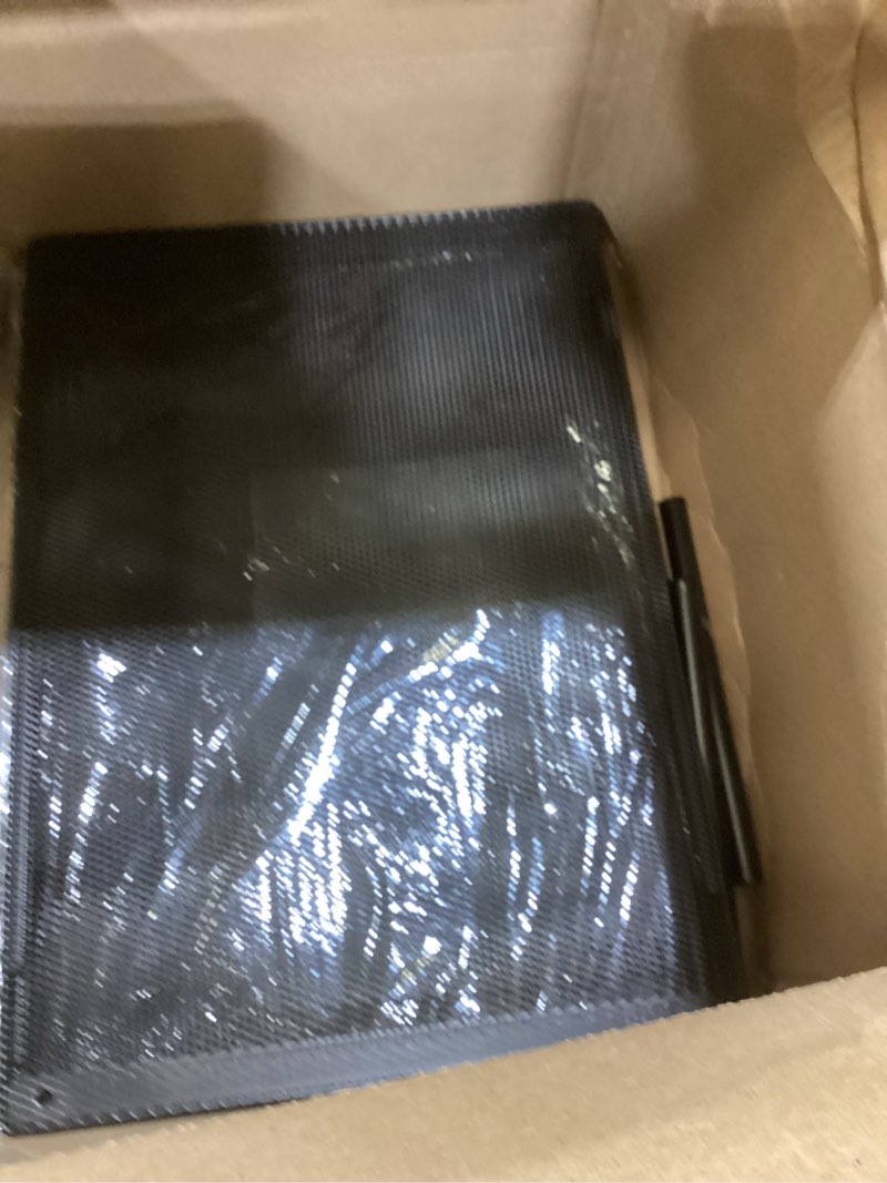 Condition photo showing As Is for expandable closet shelf organizer - adjustable vertical stackable cabinet shelf for pantry, cupboard, wardrobe, countertop - rustproof, heavy duty (black, l19.6-33.4"*w13.7*h8.6) black l19.6-33.4"*w13.7"*h8.6"