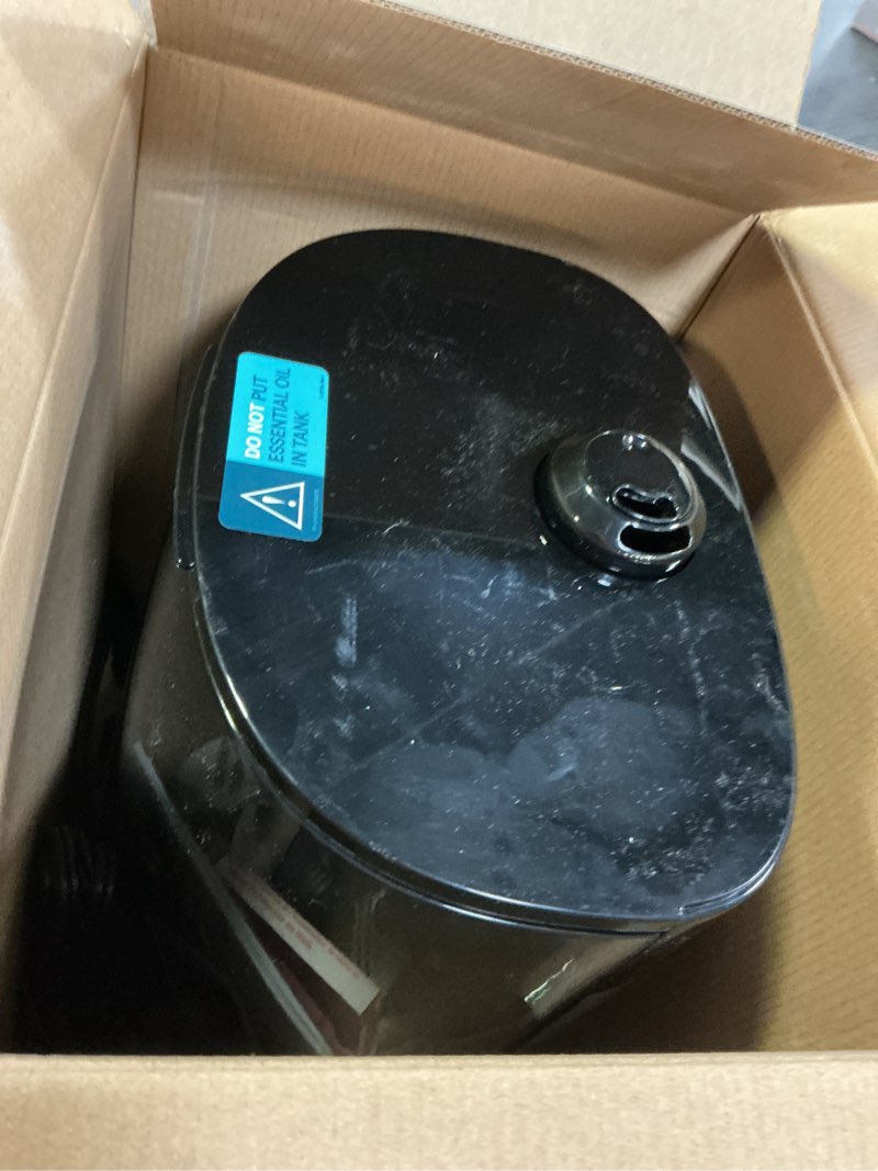 Condition photo showing As Is for Homedics Deluxe Ultrasonic Humidifier for Large Rooms, Warm or Cool Mist, UV-C Technology, 1.5-Gallon Top Fill Tank, Smart Digital Programmable Humidistat, Home Dry Air Relief, Aromatherapy