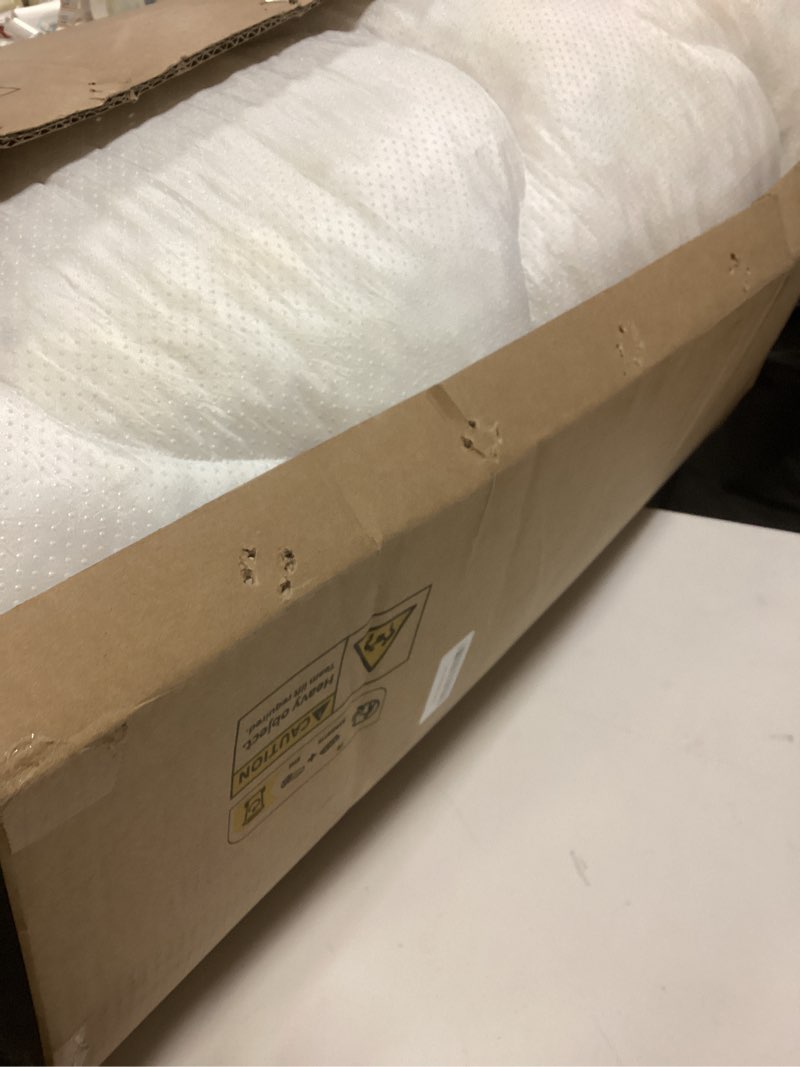 Condition photo showing Good Condition for Decroom 4 Inch Memory Foam Mattress Topper King Size, Filled with Breathable Memory Foam Pillow Topper, Soft Fluffy Supportive Bed Mattress Pad for Back Pain Relief, 80x78x4 Inch King White