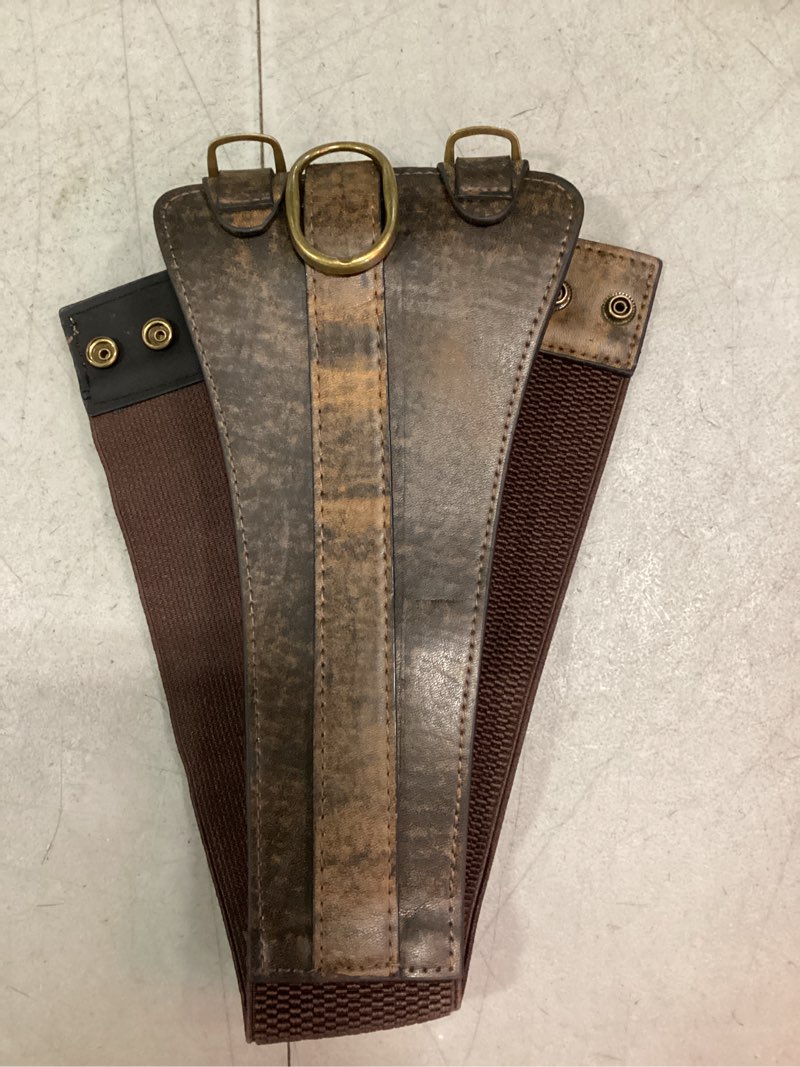 Condition photo showing New/Like New for renaissance leather corset belt medieval viking waist cincher