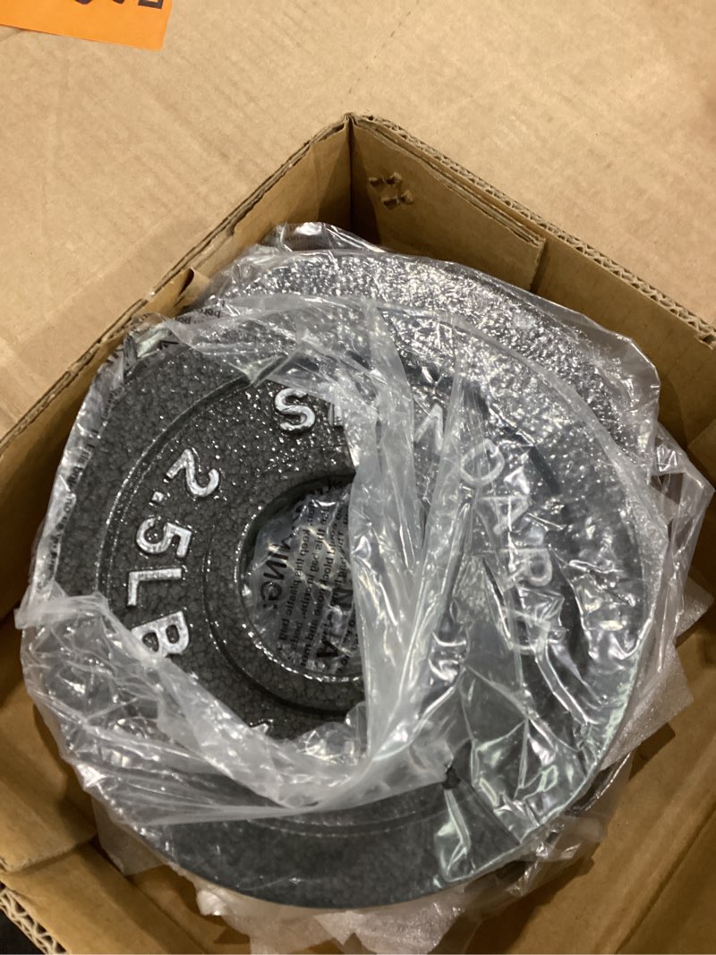 Condition photo showing New/Like New for 2.5lb weight lifting plates (6 plates)