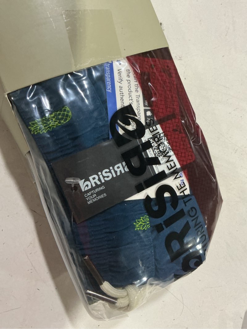 Condition photo showing New/Like New for BRISIRA Mens Swim Trunks 5 Inch Quick Dry Bathing Suit with Compression Liner Beach Swimsuit Board Shorts Pockets Blue Pineapple Small