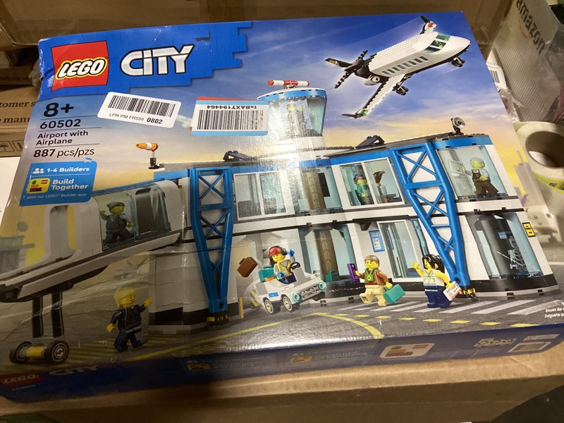 Condition photo showing Good Condition for lego city airport with airplane building toy - building toy for kids - pretend play travel set for boys & girls, ages 8+ - includes 9 minifigures - gift idea for birthdays - 60502