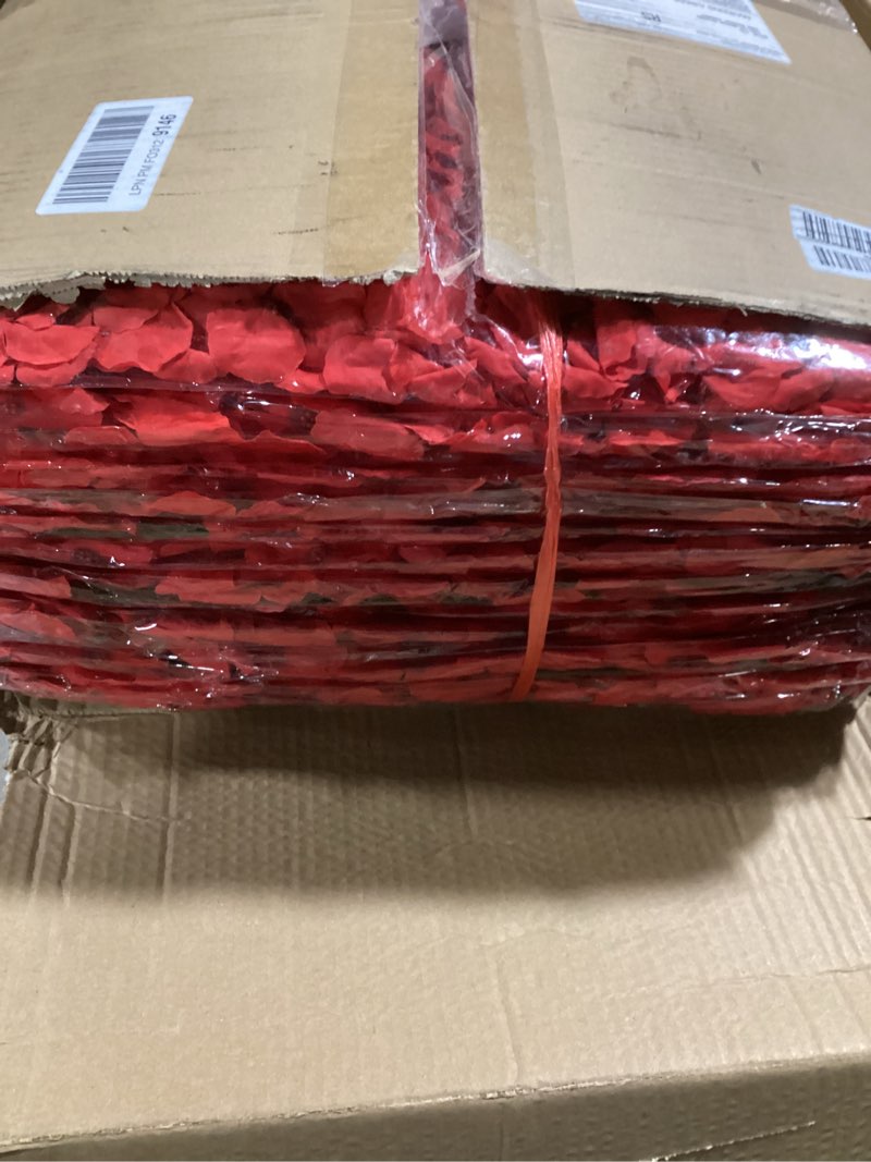 Condition photo showing Good Condition for BLOSMON Flower Wall Panel Backdrop - 12 Pcs 24 x 16 Inch Red Artificial Hydrangea Floral Panels for Wedding Party Baby Bridal Shower Decor - 3D Fake Silk Flower Backdrop Decoration Red 12