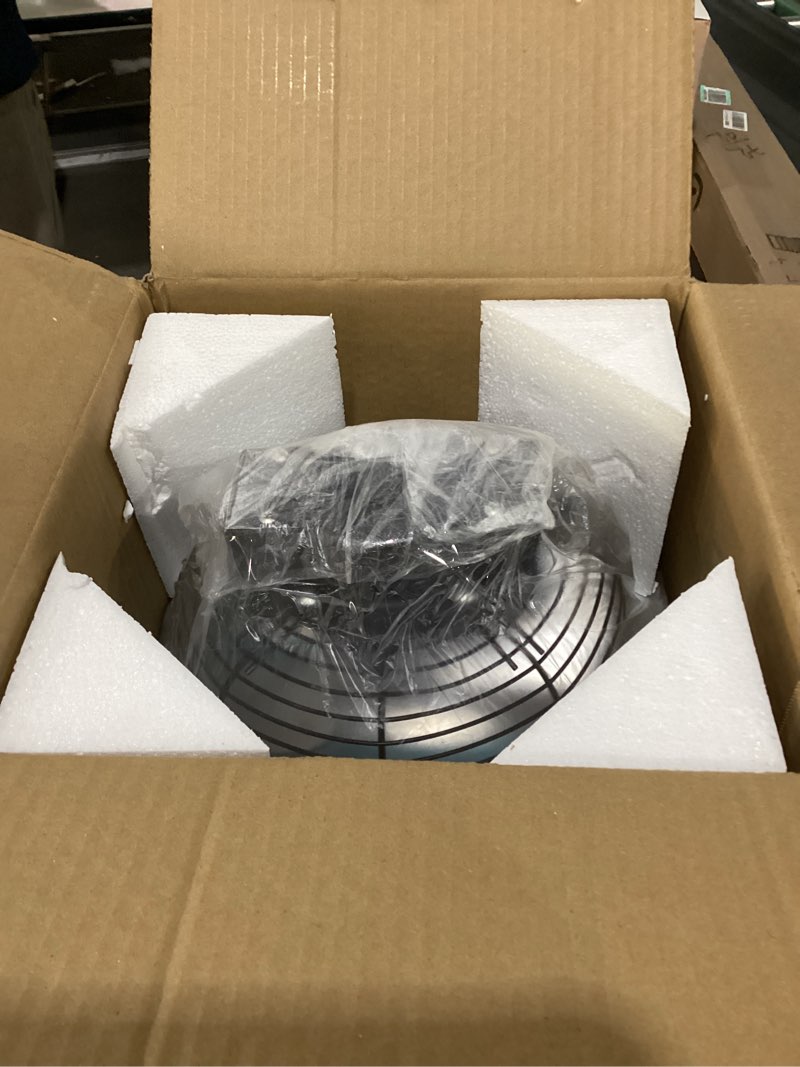 Condition photo showing Good Condition for Criditpid 7 Inch Shutter Exhaust Fan, 760 CFM High Speed Wall Mounted Fan, Attic Vent Fan with Speed Controller and Thermostat for Greenhouse, Garage, Warehouse, Basement, Chicken Coop Ventilation