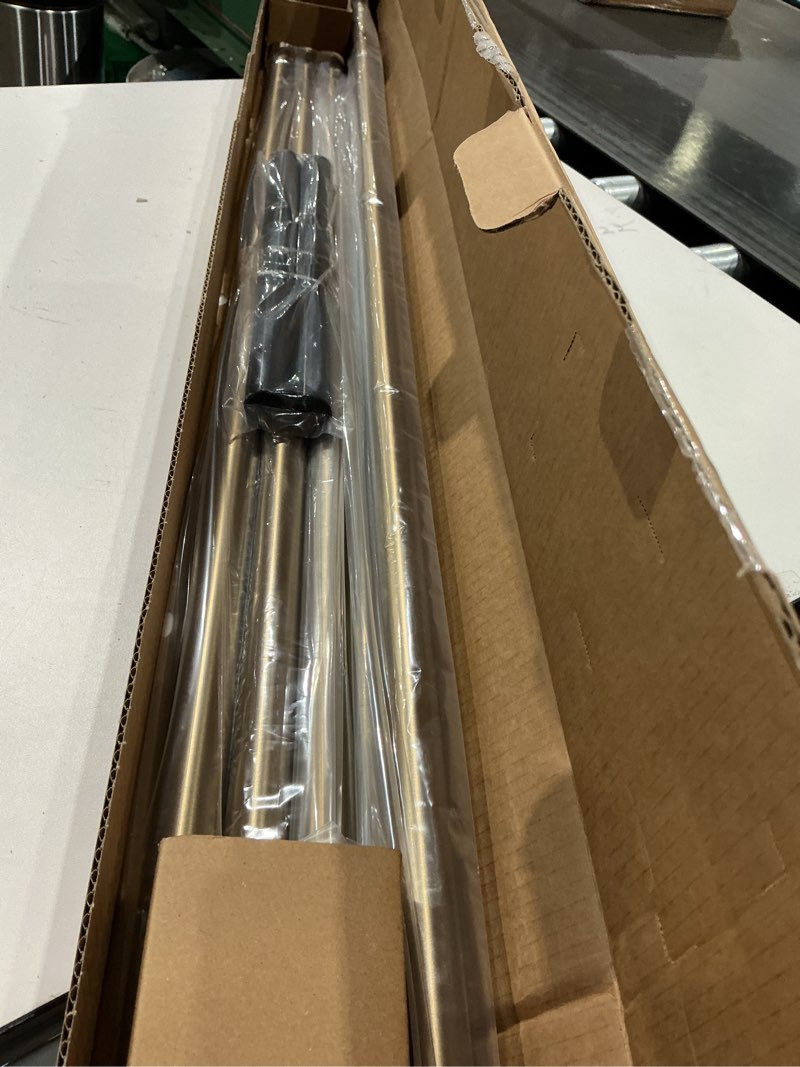 Condition photo showing Good Condition for ivilon drapery treatment window curtain rod - acrylic ball 1 inch pole. 120 to 240 inch. warm gold 120" to 240" warm gold