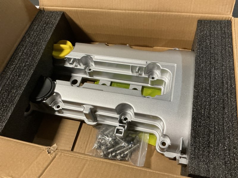 Condition photo showing Good Condition for MITZONE Upgrade Aluminum Valve Covers Compatible with Chevrolet Cruze Sonic Trax Volt Buick Encore Cadillac ELR 2011-2019 1.4L White