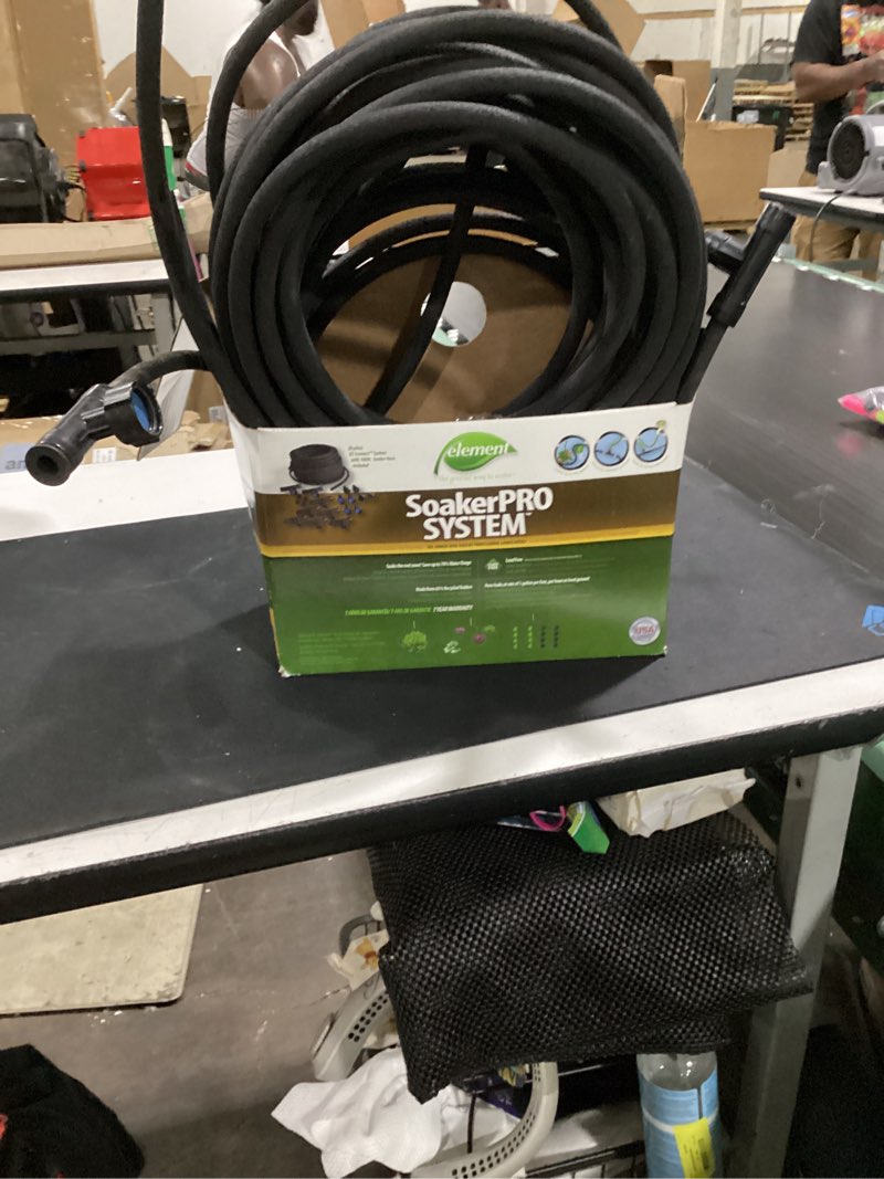 Condition photo showing As Is for swan soakerpro 3/8 in. x 100 ft. heavy duty soaker hose system
