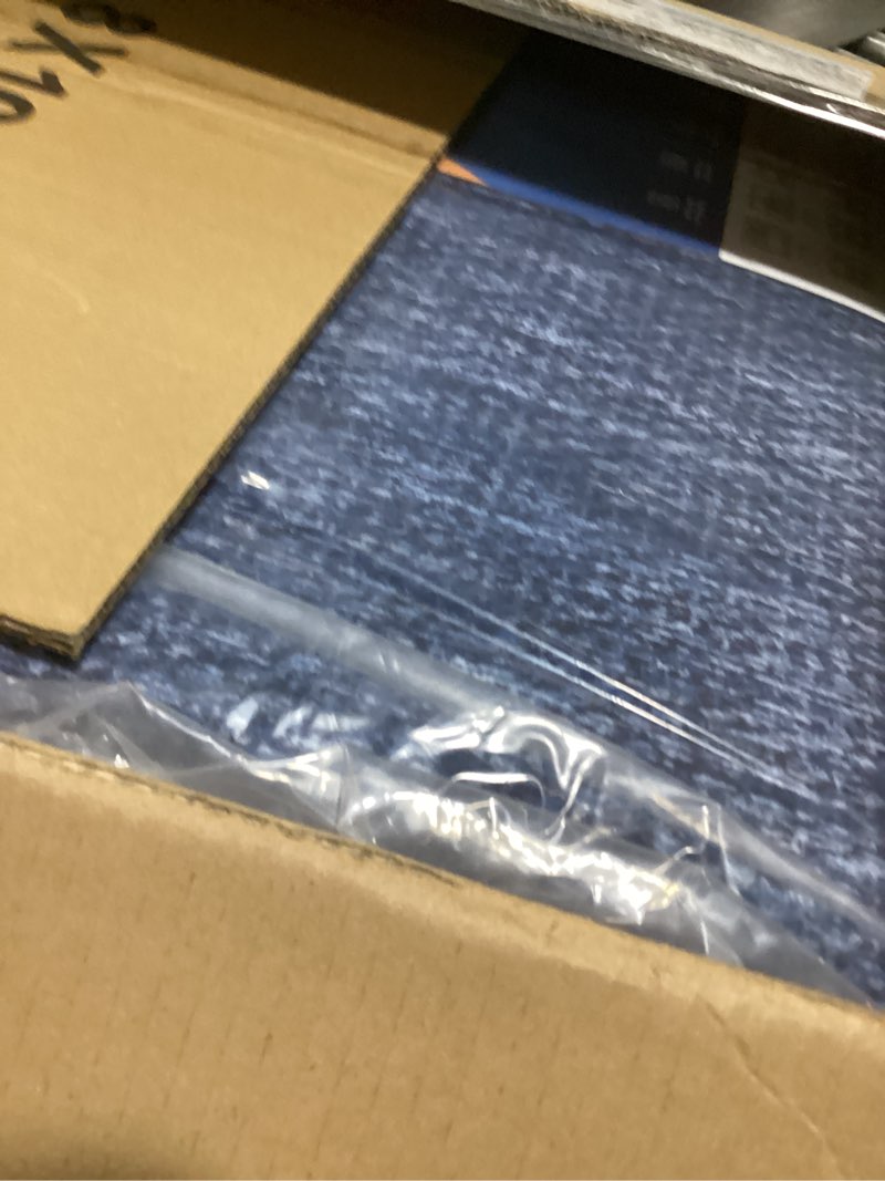 GarveeHome Living Room Area Rug 8x10 Modern Striped Border Throw Carpet with Rubber Backing Low Pile